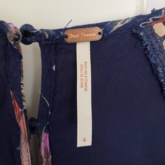 Free People blue floral dress - Picture 5 of 6